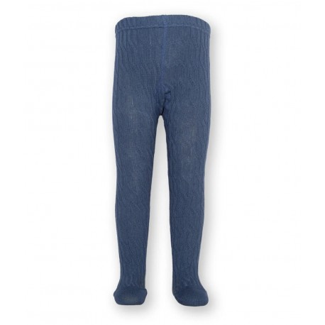 Collants coton bio Navy