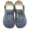 Chaussons souples textile Denim
