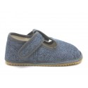 Chaussons souples textile Denim