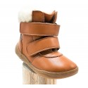 Bottines cuir fourrées laine Brown