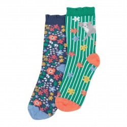 Lot 2 paires chaussettes coton bio Outside