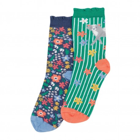 Lot 2 paires chaussettes coton bio Outside