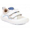 Sneakers barefoot White-blue