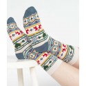 Chaussettes coton bio Pochette Fairisle
