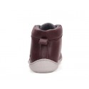 Boots barefoot cuir Burgundy