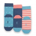 Lot 3 paires chaussettes coton bio Heartful