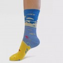 Chaussettes coton bio Sea Blue