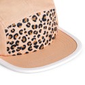 Casquette Anti-UV Léopard Abricot