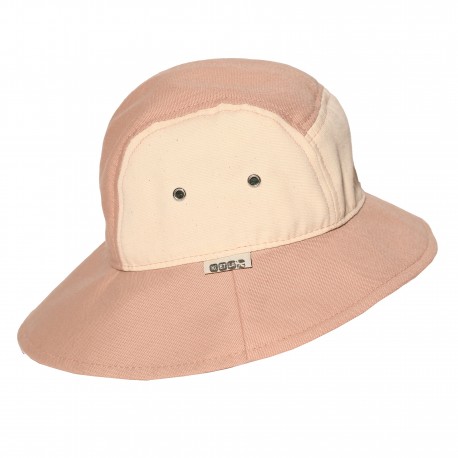Chapeau Anti-UV  coton bio Camper Rose