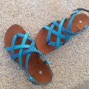 Sandales barefoot vegan Adriano Combi Blue