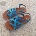 Sandales barefoot vegan Adriano Combi Blue