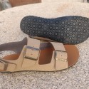 Sandales barefoot vegan Chad Taupe