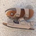 Sandales barefoot vegan Chad Taupe