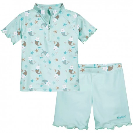 Ensemble de plage UPF 50+ Chat-Sirène BB