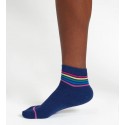 Socquettes bambou Blue Rainbow