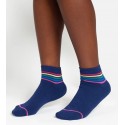Socquettes bambou Blue Rainbow