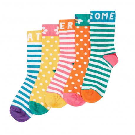 Lot 5 paires chaussettes coton bio Sunnie