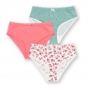 Lot 3 slips coton bio Roses