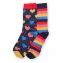 Lot 2 paires coton bio chaussettes Love