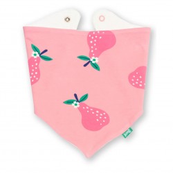 Bavoir bandana coton bio Poire