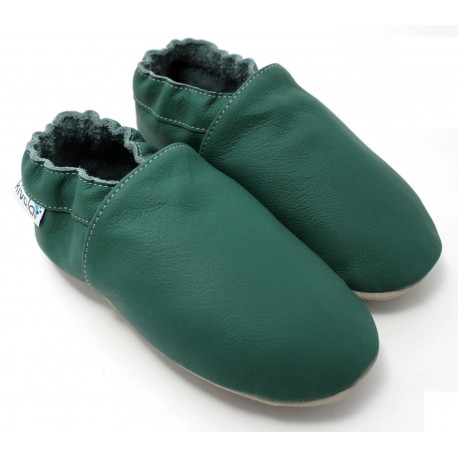 Chaussons cuir souple Forêt