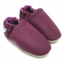 Chaussons cuir souple Myrtille