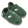 Chaussons cuir souple Croco