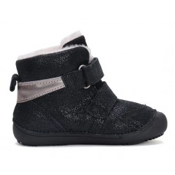 Barefoot Bottines fourrées Black Shine
