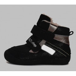 Barefoot Bottines fourr&eacute;es Black Shine