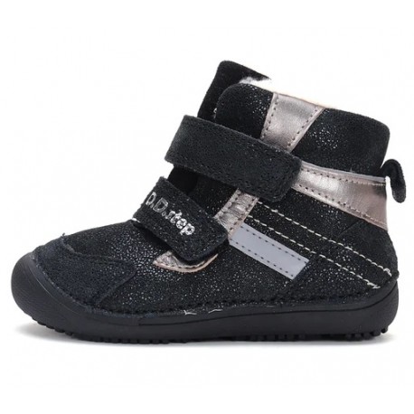 Barefoot Bottines fourrées Black Shine
