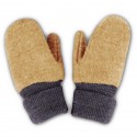 Moufles laine merinos Miel