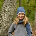 Echarpe douce laine Merinos Bleu Jeans