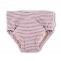 Slip d'apprentissage coton bio Rose & Gris