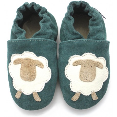 Chaussons Mouton vert
