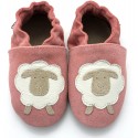 Chaussons Mouton rose
