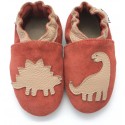 Chaussons cuir souple Dino