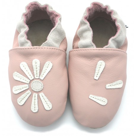 Chaussons Cuir Souple A-la-folie nude
