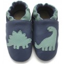 Chaussons Cuir Souple T.rex Diplodocus