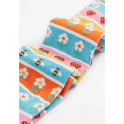 Collants coton bio Daisy Fair Isle