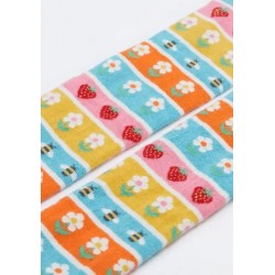 Collants coton bio Daisy Fair Isle