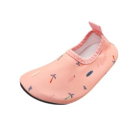 Chaussons souples anti-uv Palmiers Corail