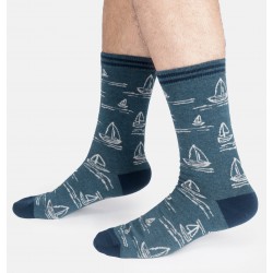 Chaussettes bambou Boite Cadeau Bateau