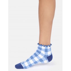Soquettes coton bio Gingham