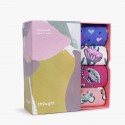 Chaussettes coton bio Coffret 4 paires Happy Things