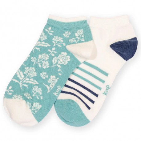 Lot 2 paires mini chaussettes coton bio Ocean Bloom