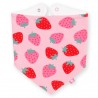 Bavoir bandana coton bio Fraise