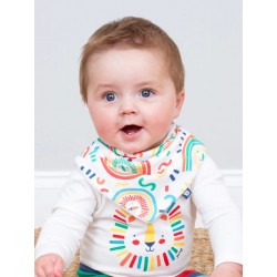 Bavoir bandana coton bio Lion