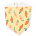 Bavoir bandana coton bio Happy Carrot