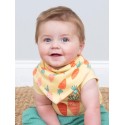 Bavoir bandana coton bio Happy Carrot