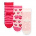 Lot 3 paires chaussettes coton bio Fraises